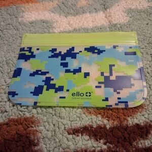 Ello Kids Camouflage Accessory Bag - Blue and Green